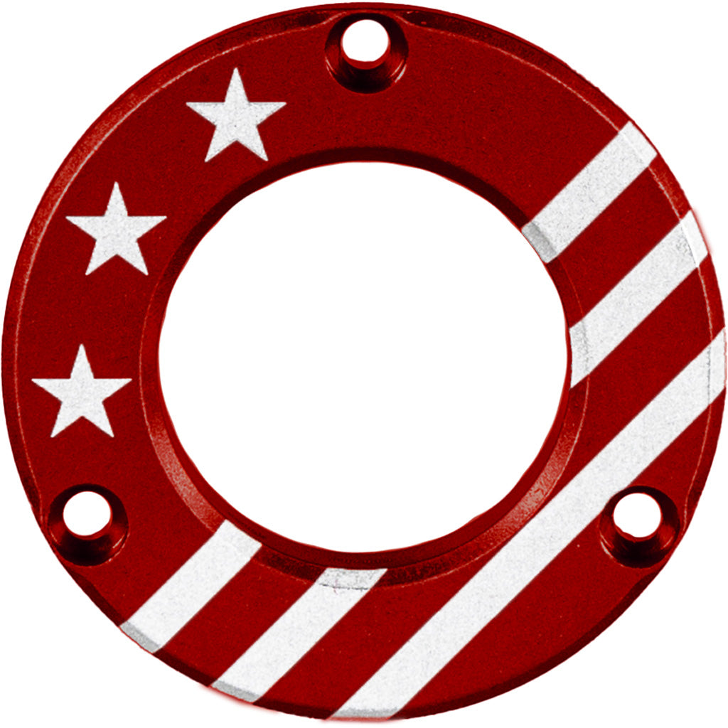 Axcel Driver Hubcap Red w/Engraving