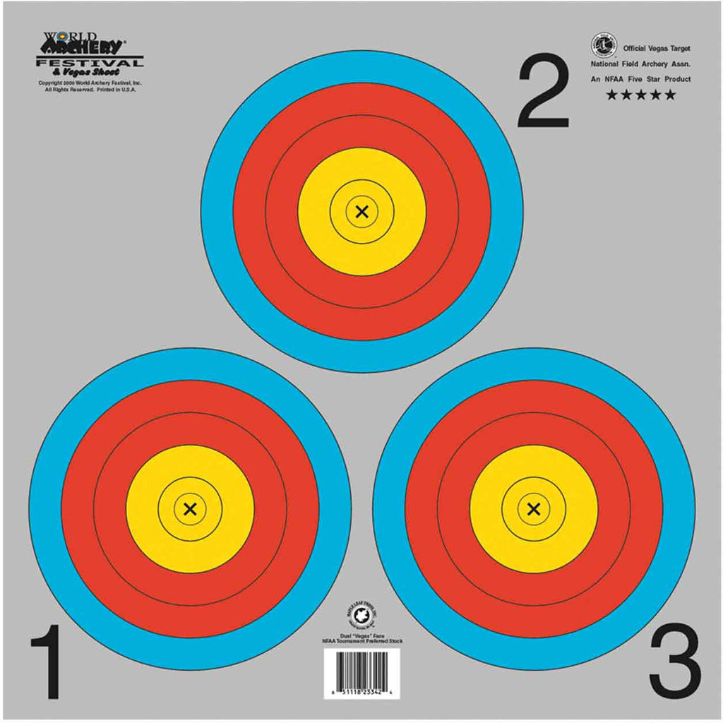 Maple Leaf NFAA Indoor Vegas 3-Spot Target