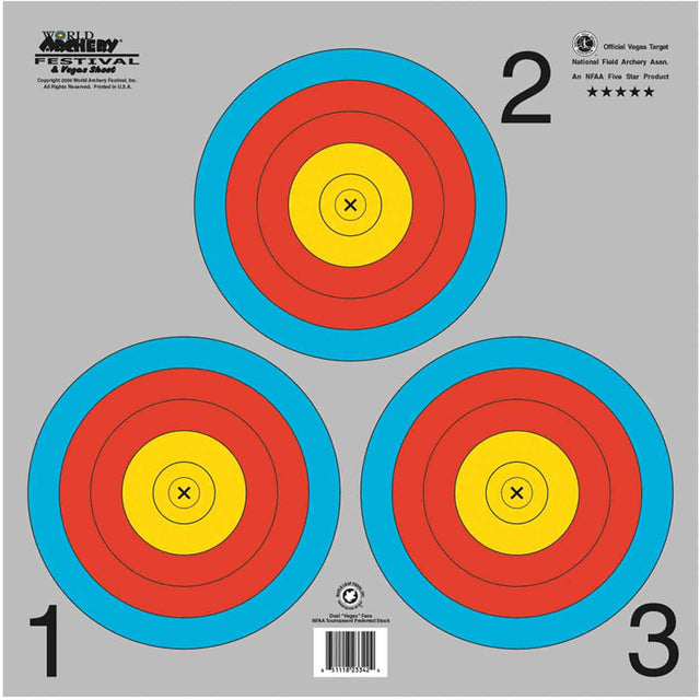 Maple Leaf NFAA Indoor Vegas 3-Spot Target