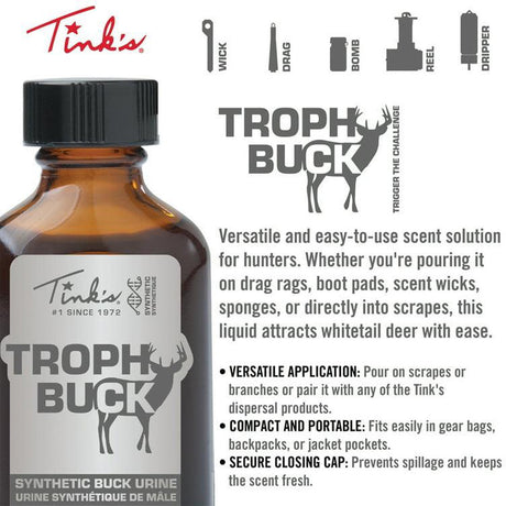 Tinks Trophy Buck Squeeze Bottle w/MiniBomb